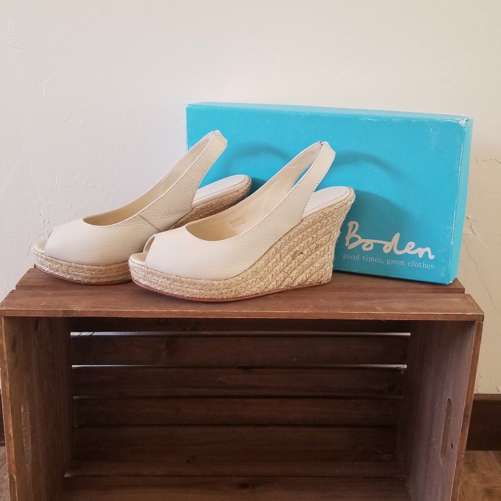 Boden Slingback Wedge Sandals